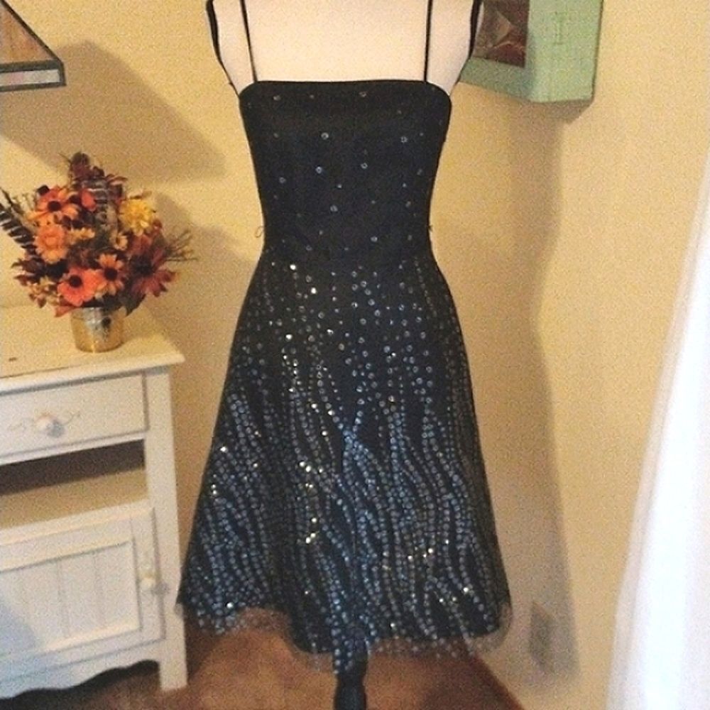 I.N. San Francisco Black Evening Dress